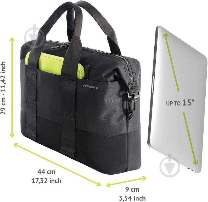 Сумка для ноутбука Tucano Modo MB Pro 15" black (BMDOB-BK) - фото 12