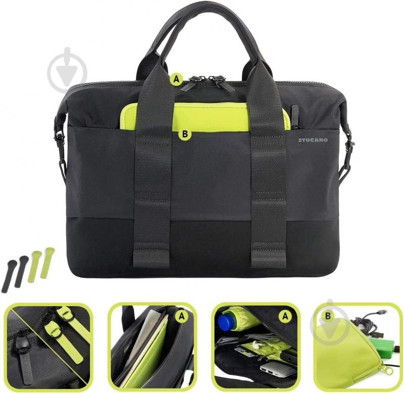 Сумка для ноутбука Tucano Modo MB Pro 15" black (BMDOB-BK) - фото 9