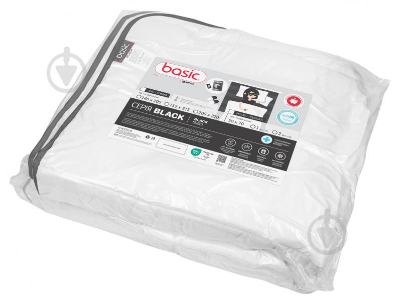 Ковдра Basic Black 155x215 см Sonex білий із чорним - фото 7