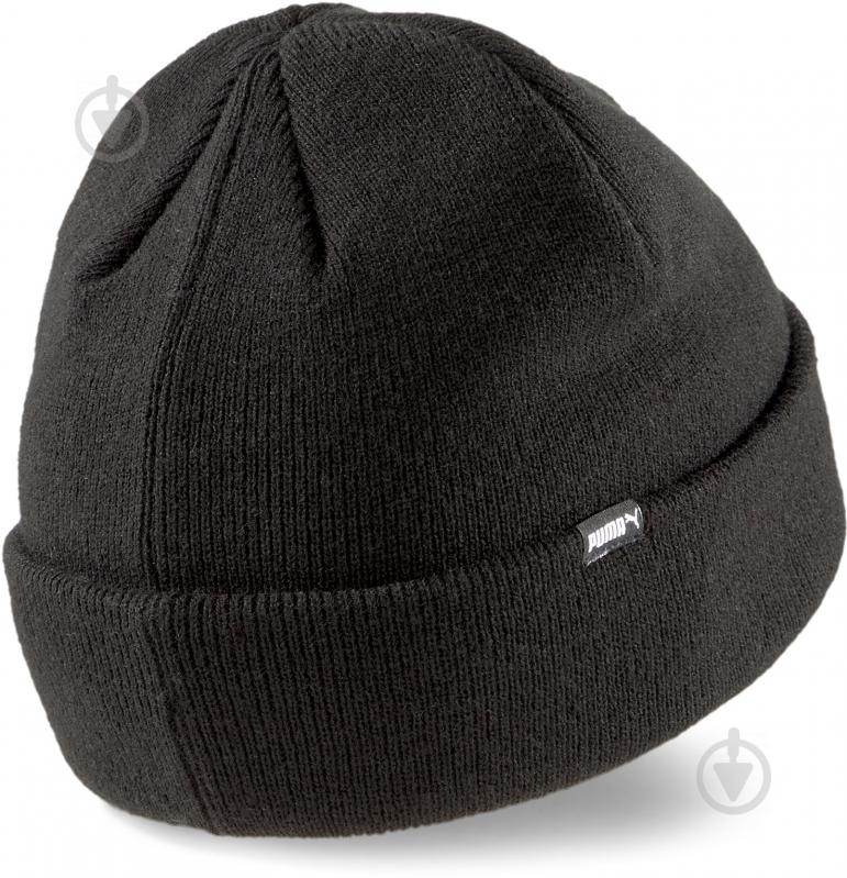 Шапка Puma Classic Cuff Beanie 02343401 р.one size чорний - фото 2