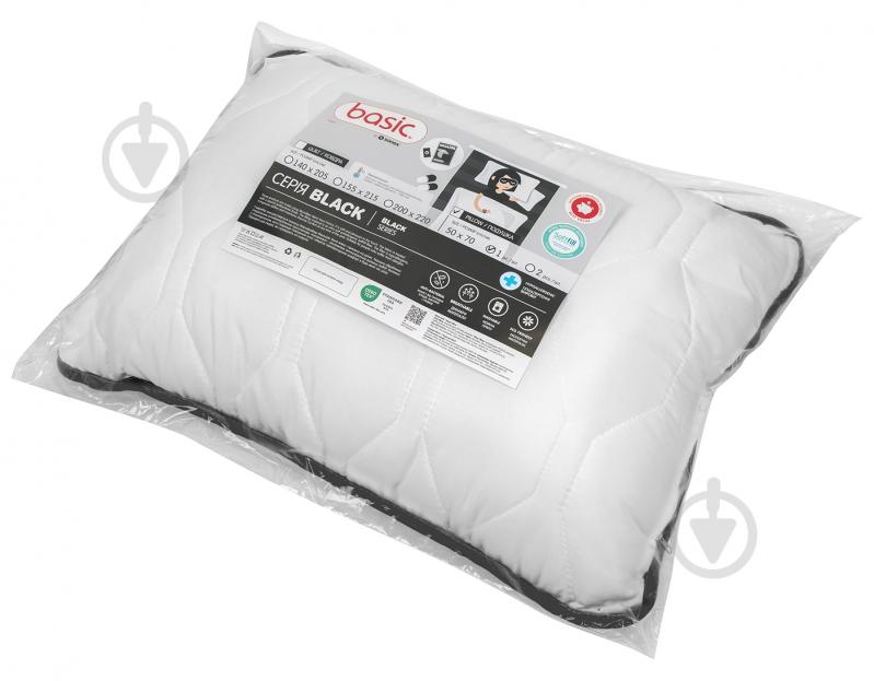 Подушка Basic Black 2 шт. Sonex 50x70 см белый с черным - фото 7