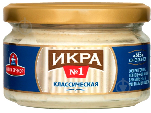 ᐉ Икра мойвы деликатесная №1 Классическая 180г Санта Бремор • Купить в ...