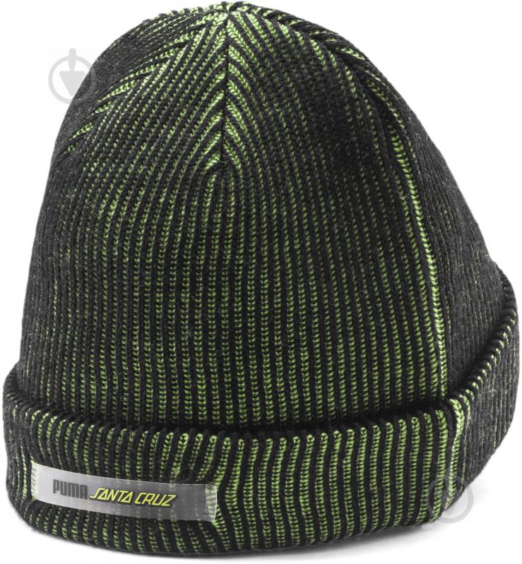 Шапка Puma Santa Cruz Beanie 02355601 р.one size зелений - фото 2