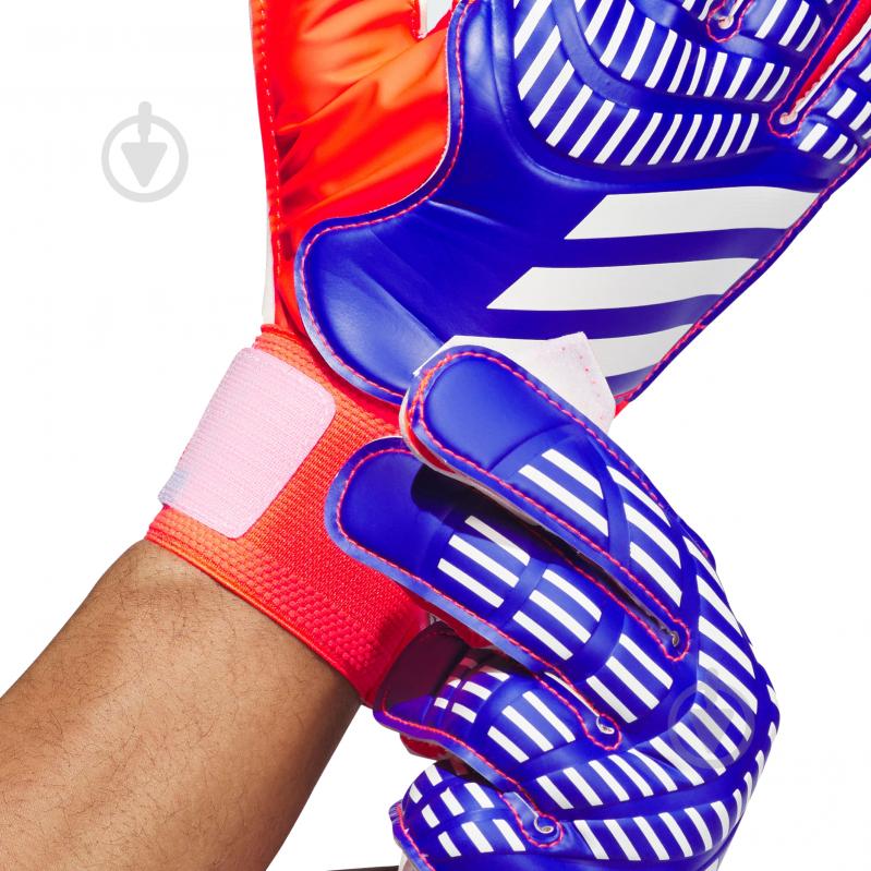 Вратарские перчатки Adidas PREDATOR TRAINING IX3870 7 синий - фото 4