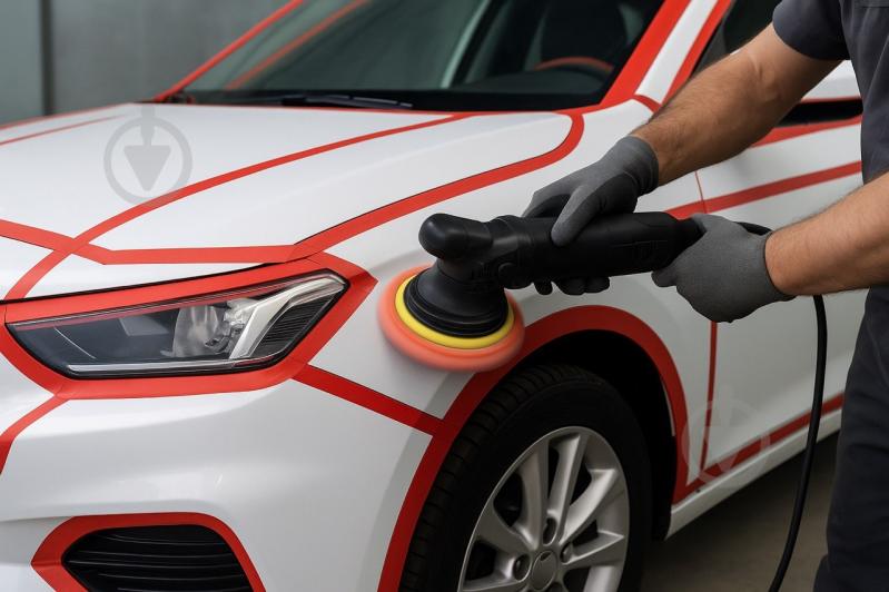 Лента малярная SENSO ROSSA AUTO +120 °C 48 мм 36,6 м красный - фото 3