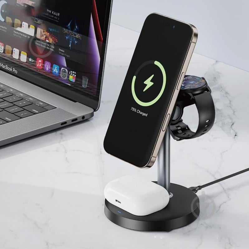 Беспроводное зарядное устройство Xo CX038.black - фото 4 Беспроводное зарядное устройство Xo CX038.black - фото 4