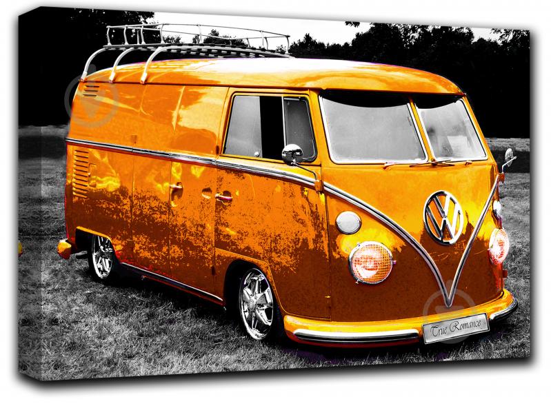 Картина Помаранчевий автобус VW Bus 41x28 см Hotel Arizona HD 1-2222343887-VOLK-11x16-ORANG - фото 1