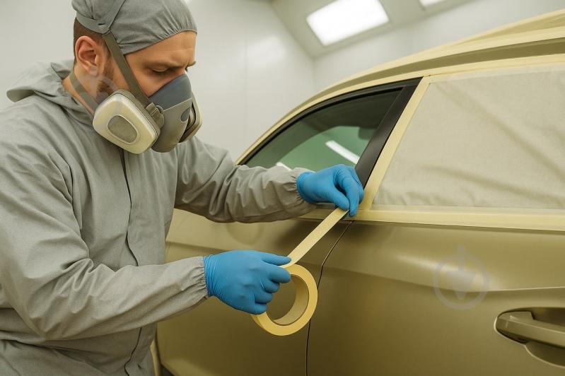 Стрічка малярна SENSO ORO AUTO + 130 °C 24 мм 36,6 м жовтий - фото 2