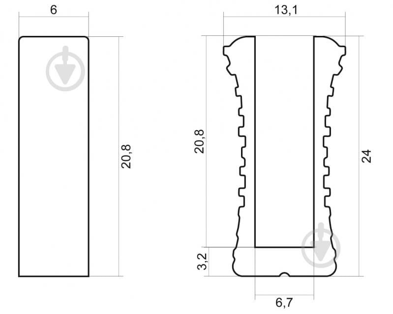 Мебельная ручка профильная DC DL 9389/256 ChSl/GR 256 мм 148875 шампань/ графит - фото 2 Мебельная ручка профильная DC DL 9389/256 ChSl/GR 256 мм 148875 шампань/ графит - фото 2