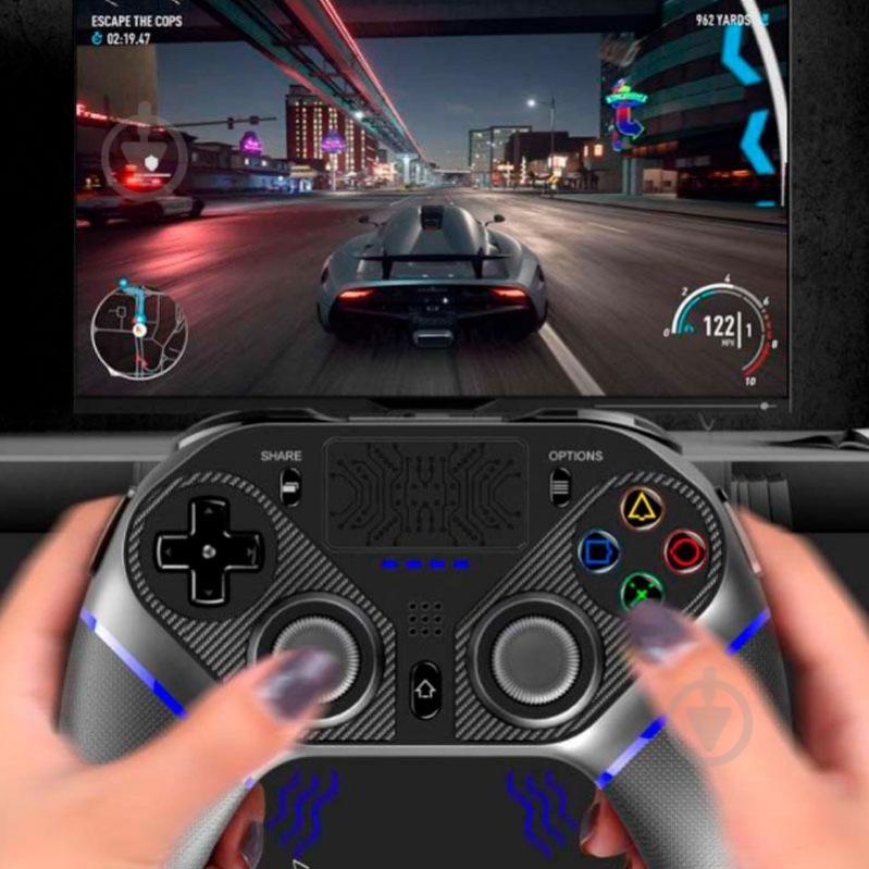 Геймпад беспроводной Ipega PG-P4010 Wireless PS4/ PS3/ PC Black - фото 4