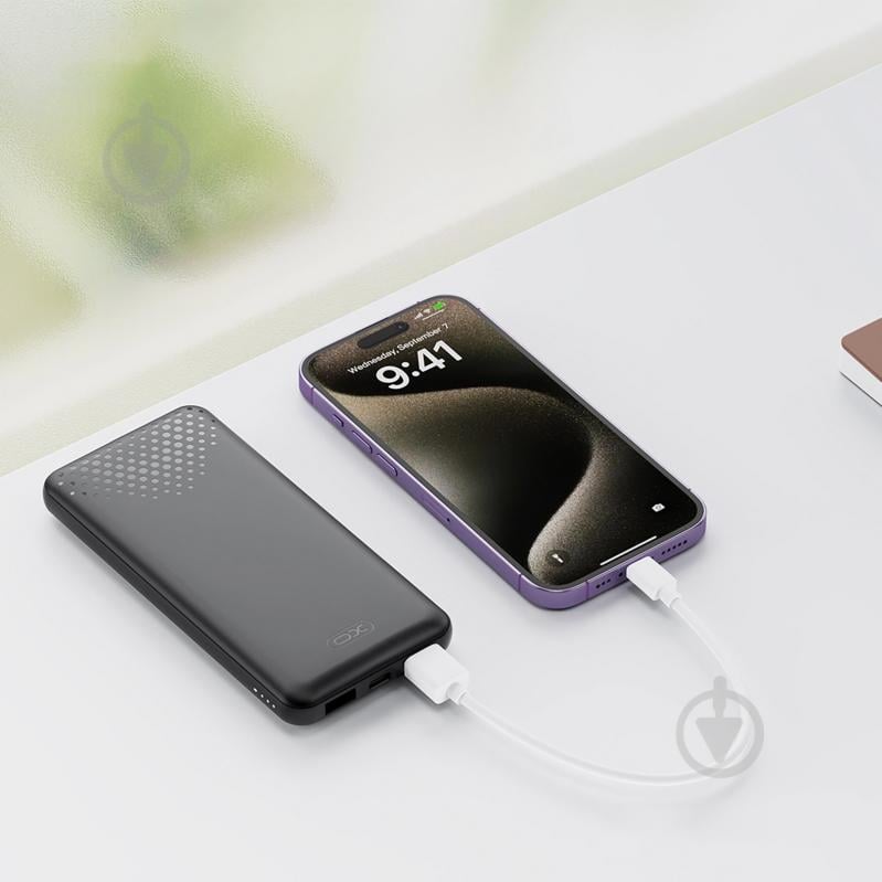 Повербанк Xo PB312 10000 mAh black (PB312.black) - фото 2