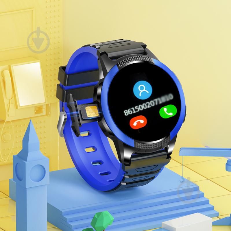 Смарт-годинник дитячий GoGPSme з GPS ME X03 blue (X03BL) - фото 4