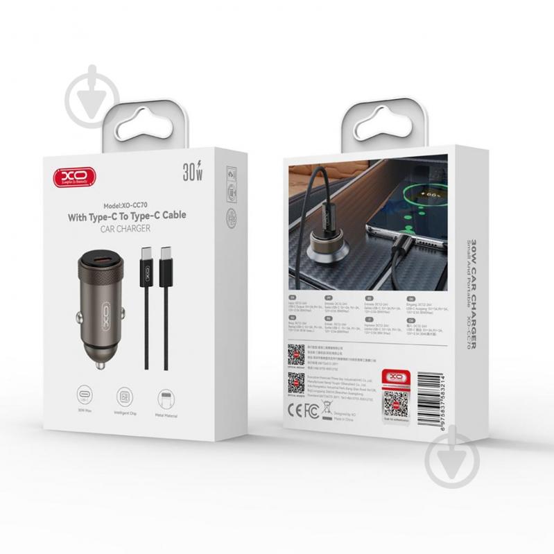 Автомобільний зарядний пристрій Xo СС70-СС - фото 5