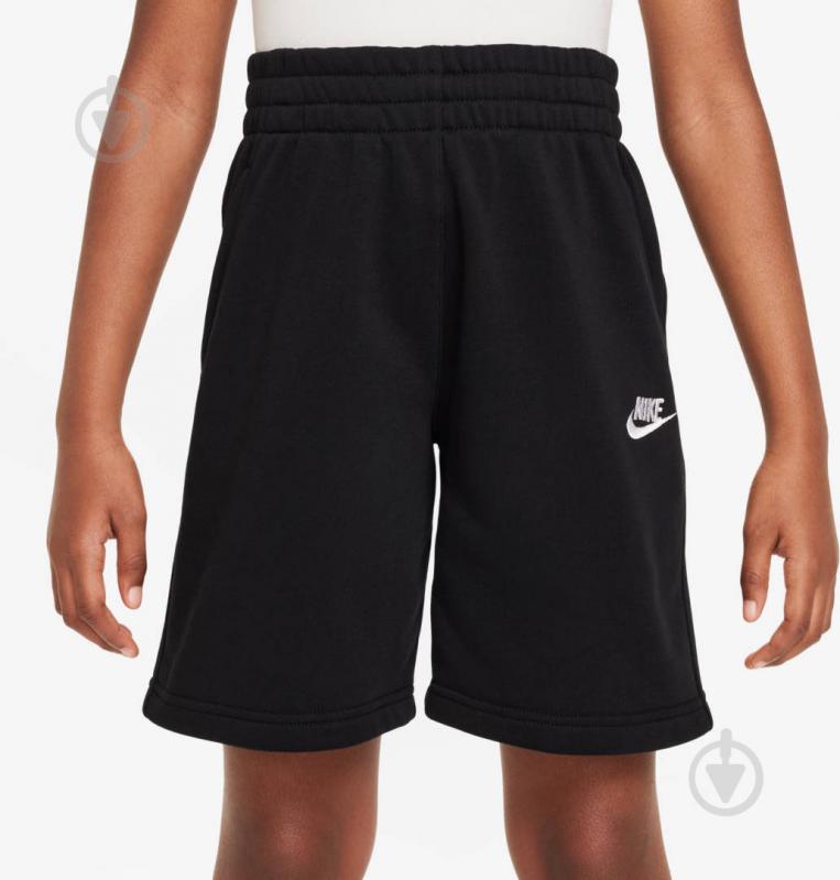 Шорты Nike K NSW CLUB FT SHORT LBR FD3015-010 р. S черный - фото 1