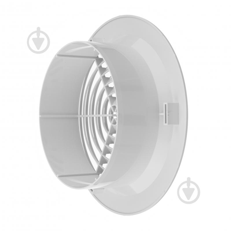 Дифузор MiniMax вентиляційний з фланцем і пружинним кріпленням d210 х d150 мм (2404) пластик білий - фото 3