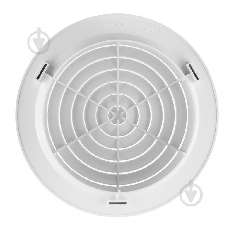 Дифузор MiniMax вентиляційний з фланцем і пружинним кріпленням d210 х d150 мм (2404) пластик білий - фото 4