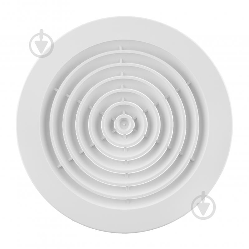 Дифузор MiniMax вентиляційний з фланцем і пружинним кріпленням d210 х d150 мм (2404) пластик білий - фото 2