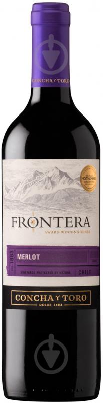 Вино Frontera Merlot червоне напівсухе 0,75 л - фото 1