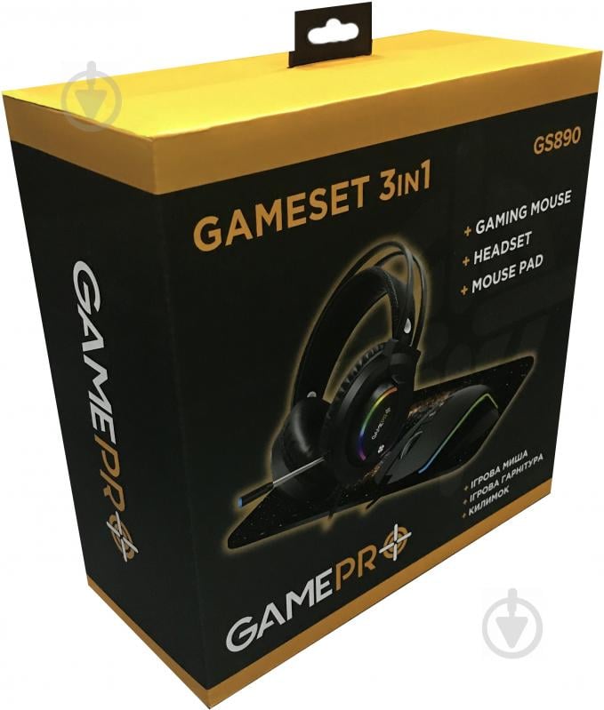 Комплект мышь + гарнитура GamePro Gameset 3 в 1 USB (GS890) - фото 2