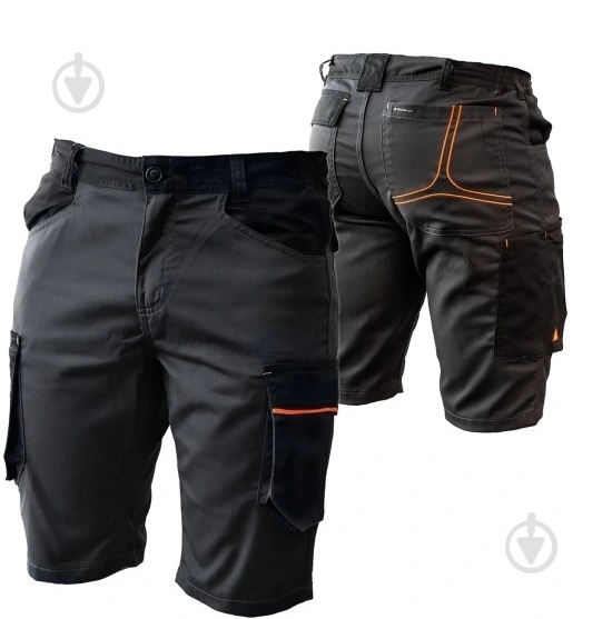 Шорти подовжені робочі Delta Plus M2 р. S M2BE3GOPT сіро-помаранчевий - фото 2