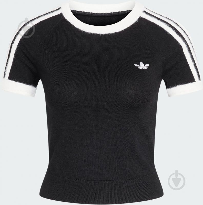 Футболка Adidas KNIT TEE KS7375 р.M чорний - фото 1 Футболка Adidas KNIT TEE KS7375 р.M чорний - фото 1