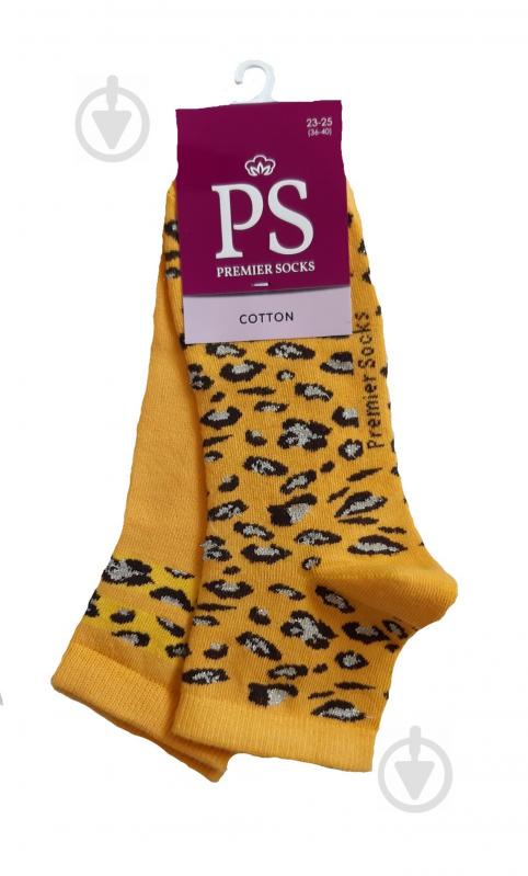 Комплект носков Premier Socks средние леопардовые р.23-25 желтый 2 шт. - фото 1