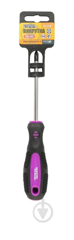 Отвертка MasterTool крестовая РZ2x100 мм 48-5910 - фото 3 Отвертка MasterTool крестовая РZ2x100 мм 48-5910 - фото 3