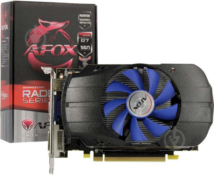 Видеокарта AFOX Radeon R7 350 2GB GDDR5 128bit (AFR7350-2048D5H4-V3) - фото 1