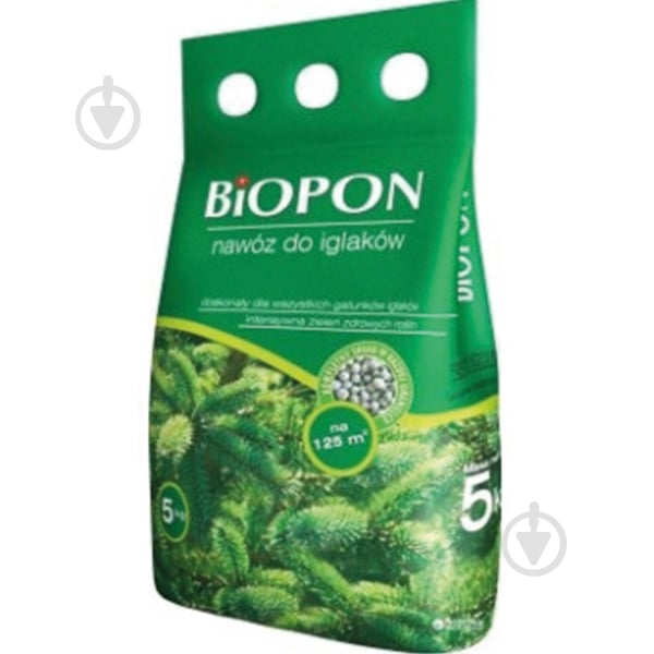 Удобрение гранулированное Biopon для хвойных растений 5 кг - фото 1