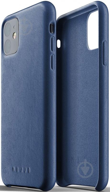 Накладка на корпус MUJJO Full Leather для Apple iPhone 11 monaco blue - фото 2