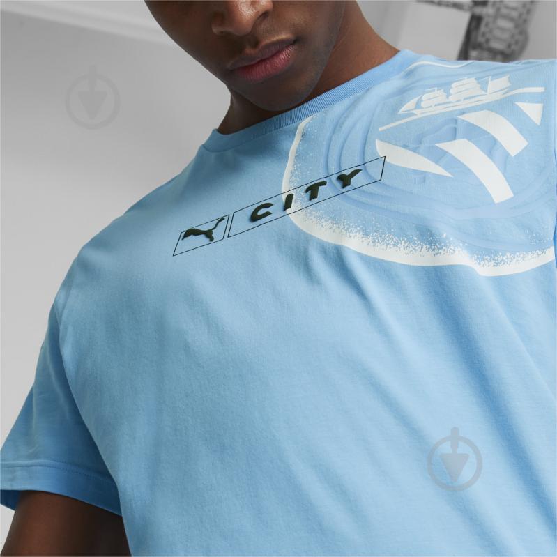 Футболка Puma MCFC FTBLLEGACY TEE 76947710 р.S блакитний - фото 5