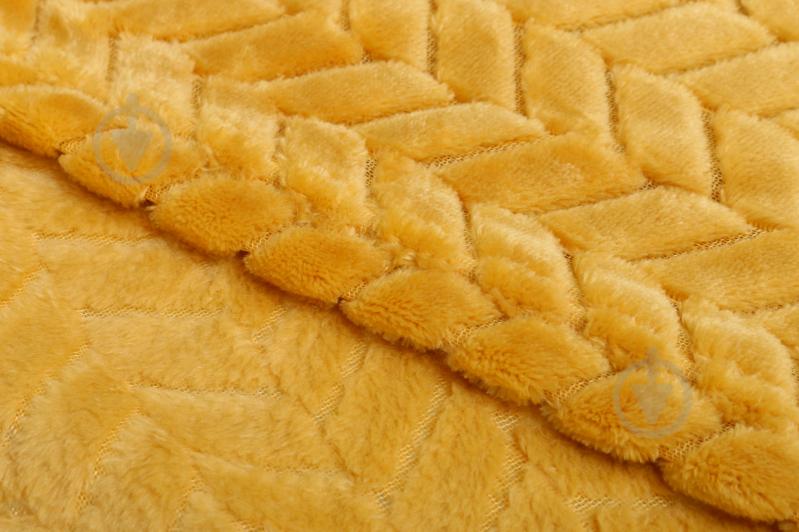 Плед Flannel Plush 160x200 см горчичный La Nuit - фото 3