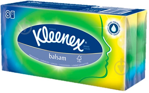 Носові хустинки кишеньки Kleenex Balsam 8 шт. - фото 1