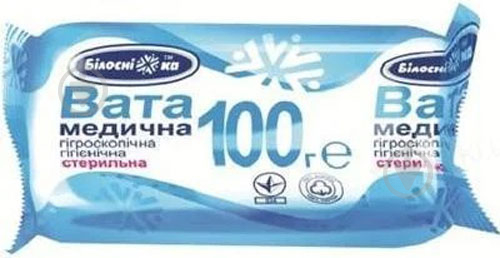 Вата Білосніжка стерильна 100 г 1 шт. - фото 1