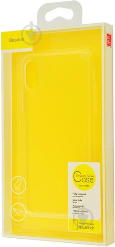 Чехол-накладка BASEUS Simplicity Series Case (TPU) для Apple iPhone X - фото 2