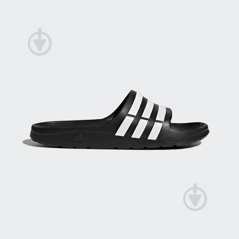 Шльопанці Adidas DURAMO SLIDE G15890 р.43 1/3 чорний - фото 1