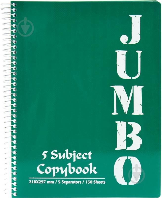 Блокнот Micro Jumbo A6 150 листов темно-зеленый с рисунком Mintra - фото 1