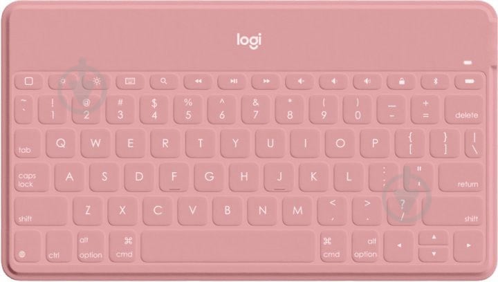 Клавиатура Logitech Keys-To-Go для iPhone iPad Apple TV (920-010122) pink - фото 1