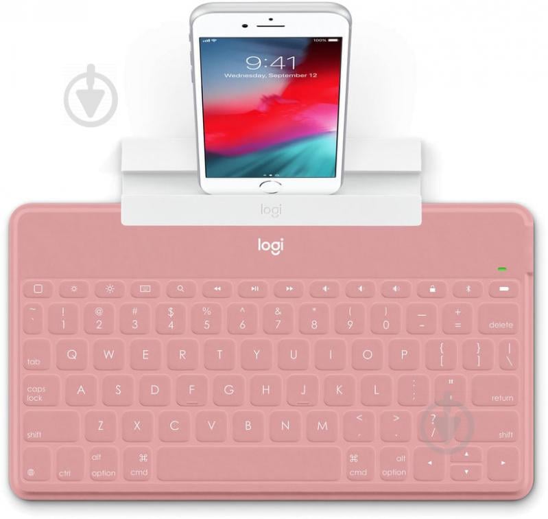 Клавиатура Logitech Keys-To-Go для iPhone iPad Apple TV (920-010122) pink - фото 3