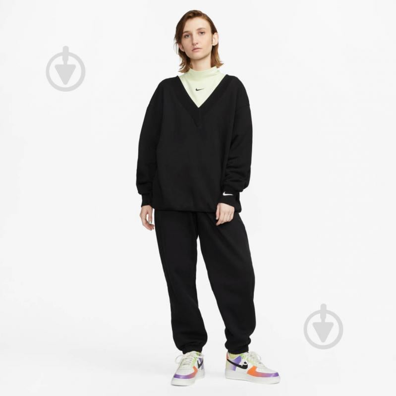 Свитшот Nike W NSW PHNX FLC OS VNECK SWTSH FB8317-010 р.M черный - фото 6