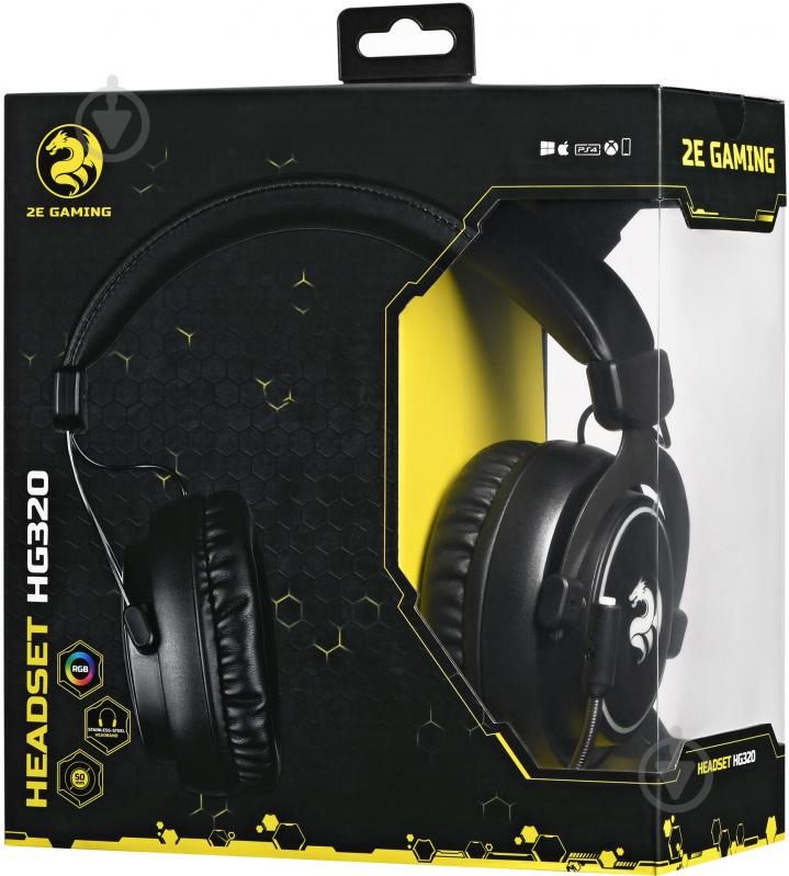 Гарнитура 2E Gaming RGB 2E-HG320B black (2E-HG320B) - фото 7