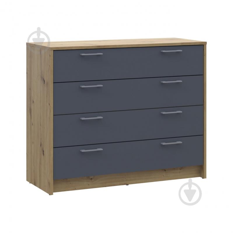 Комод Doros Ронді 4Ш 1000x820x400 мм дуб артізан/графіт - фото 4 Комод Doros Ронді 4Ш 1000x820x400 мм дуб артізан/графіт - фото 4