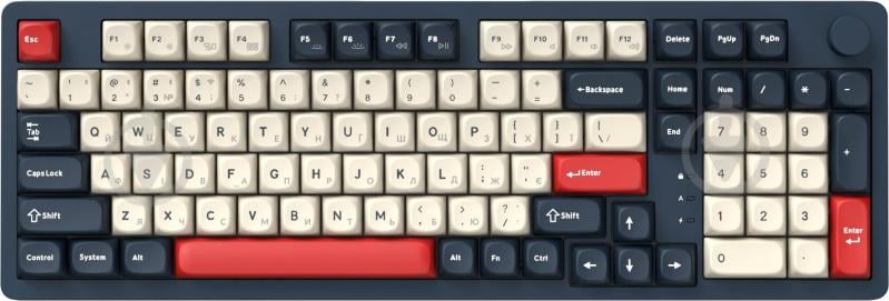 Клавиатура беспроводная GamePro (MK305BL) Asgard Drakkar - фото 1