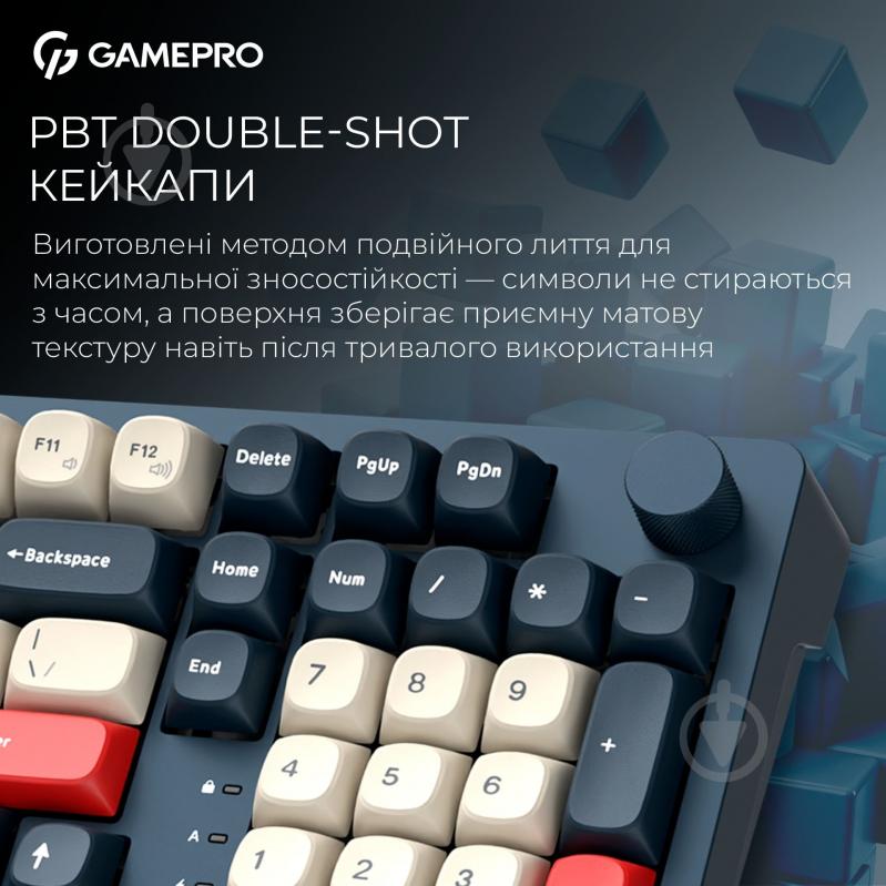 Клавиатура беспроводная GamePro (MK305BL) Asgard Drakkar - фото 13