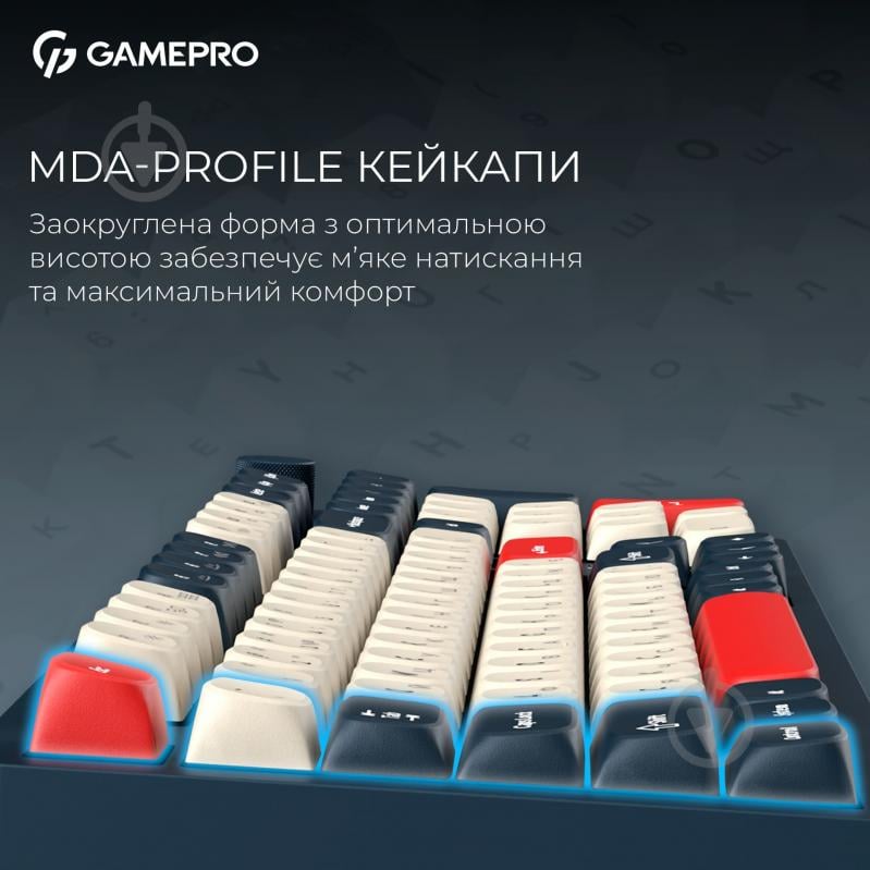 Клавиатура беспроводная GamePro (MK305BL) Asgard Drakkar - фото 14