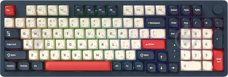 Клавиатура беспроводная GamePro (MK305BL) Asgard Drakkar - фото 5