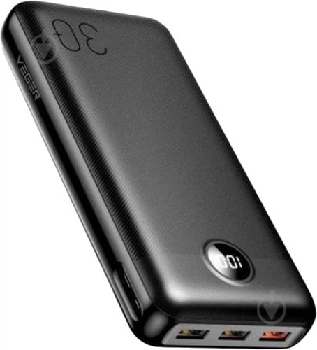Повербанк VEGER L30 30000 mAh black (6970453554167) - фото 3