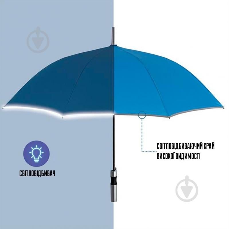 Зонт-трость Perletti Reflecting синий - фото 3