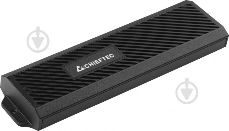 Карман Chieftec для M.2 PCIe NVMe/SATA SSD USB3.2 Gen2 Type-C Tool-Less Aluminum/Plastic CEB-M2C-TLE - фото 1