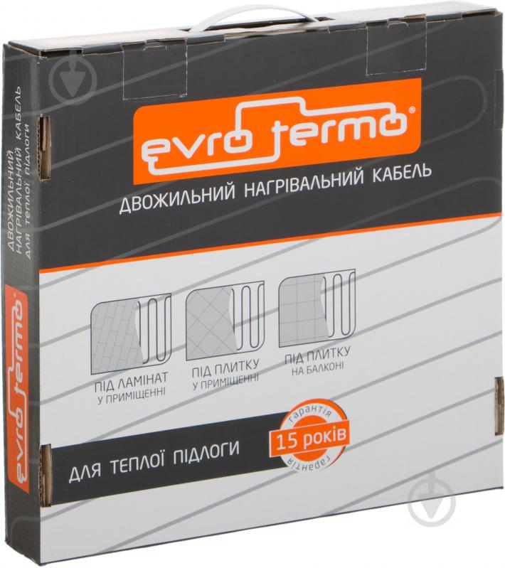 Нагрівальний кабель Evro-Termo 15, 0,7–1,1 кв.м - фото 5